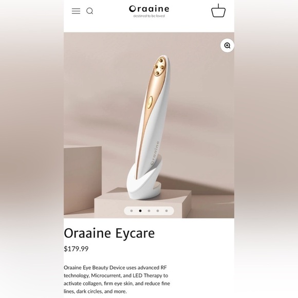 Oraaine Eycare Eye Smoothing Beauty Massager - Picture 1 of 4